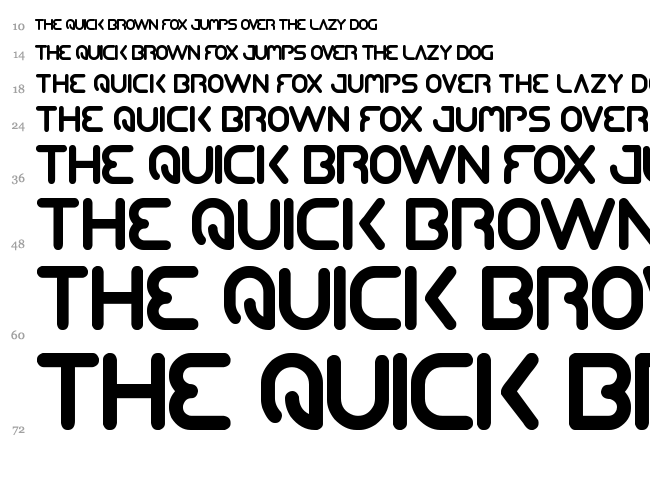 Queen Of The Modern Age font waterfall